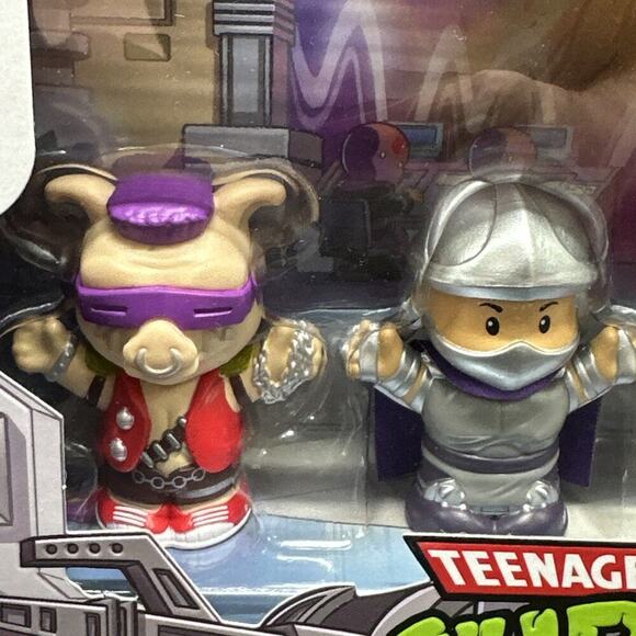 Teenage Mutant Ninja Turtles Villains Little People Collector Set Fisher Price - Picture 2 of 9
